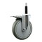 Service Caster 6'' Gray Poly Swivel 3/4'' Expanding Stem Caster Total Lock Brake SCC-EXTTL20S614-PPUB-34 - alternate 1